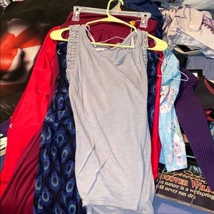 Tank Too Dress Top Grey